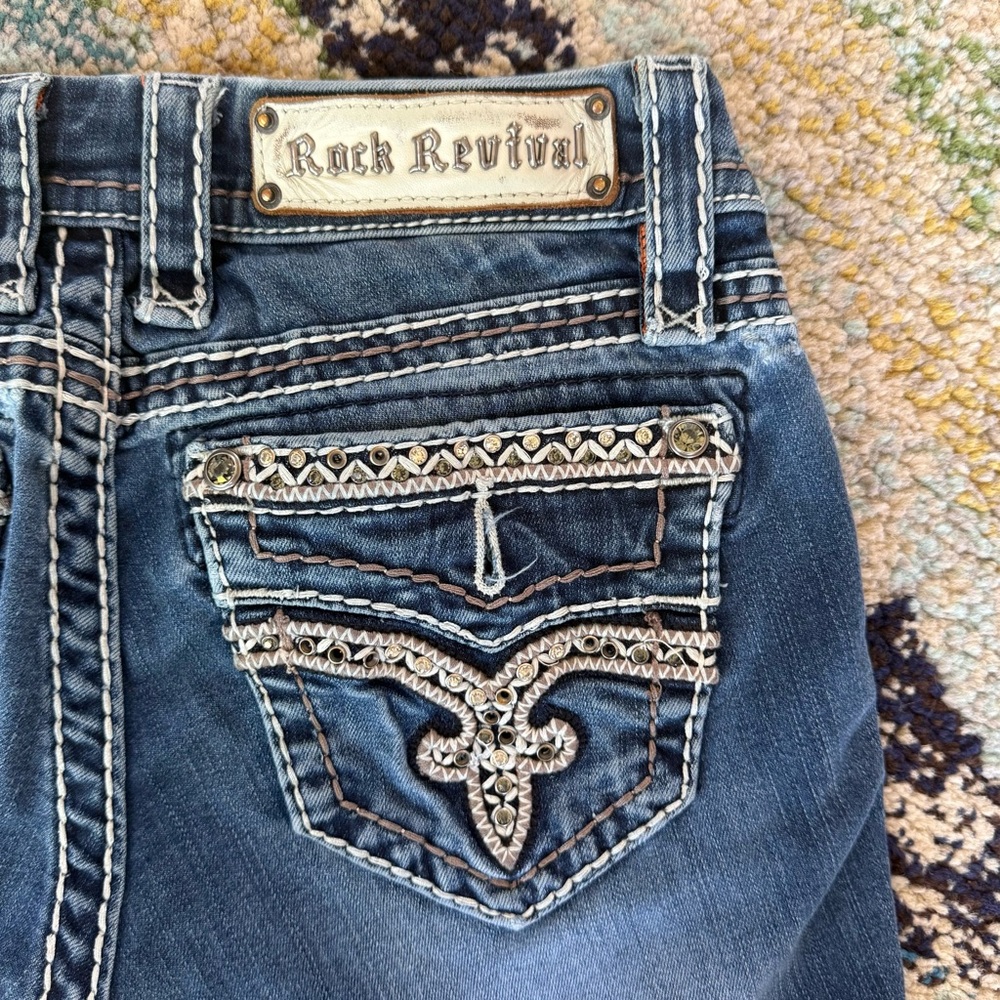 Rock Revival Jasna Rhinestone Embellished Skinny Jeans - Picture 5 of 11